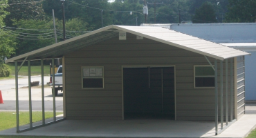 Utility and Combo Carports for Both Shelter and Storage